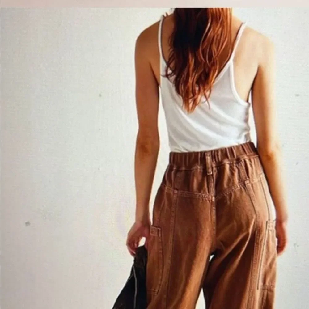 Free People Brown Women’s barrel jeans